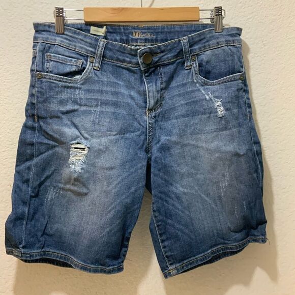 Kut from the Kloth Catherine Boyfriend Shorts Size 8 - Picture 2 of 10